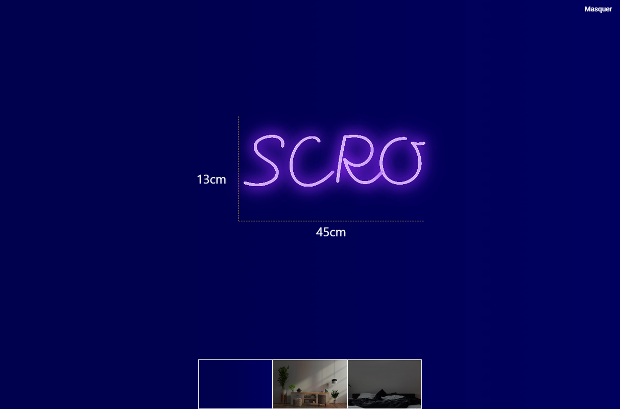 Néon personnalisé (SCRO)