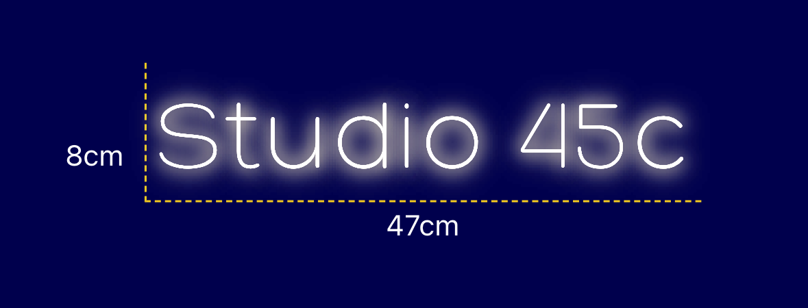 Néon personnalisé (Studio 45c)