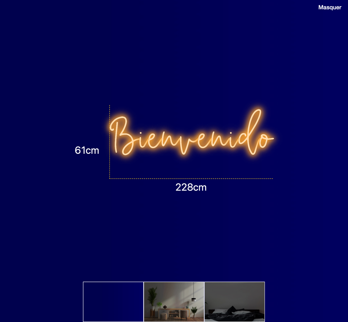 Néon personnalisé (Bienvenido)
