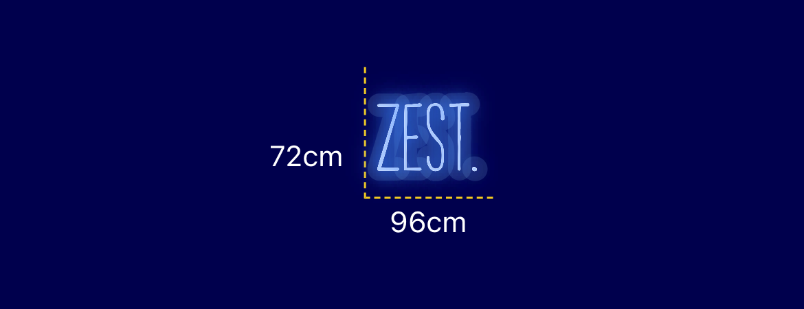 Néon personnalisé (Zest.)