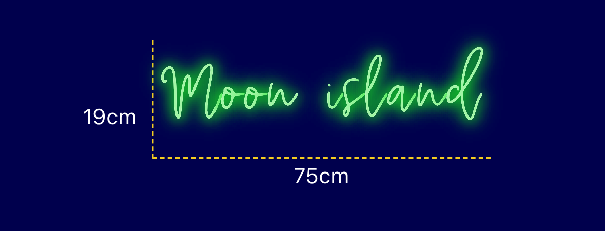 Néon personnalisé (Moon island)