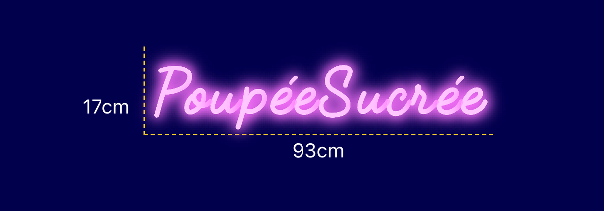 Néon personnalisé (PoupéeSucrée)