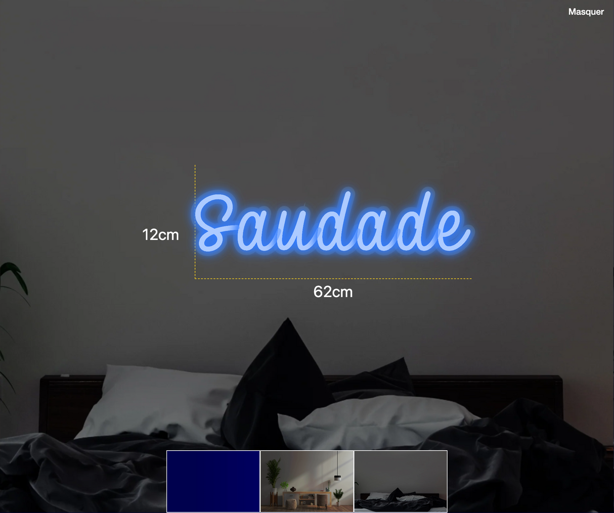 Néon personnalisé (Saudade)