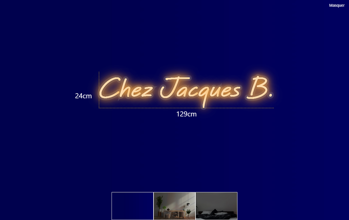Néon personnalisé (Chez Jacques B.)