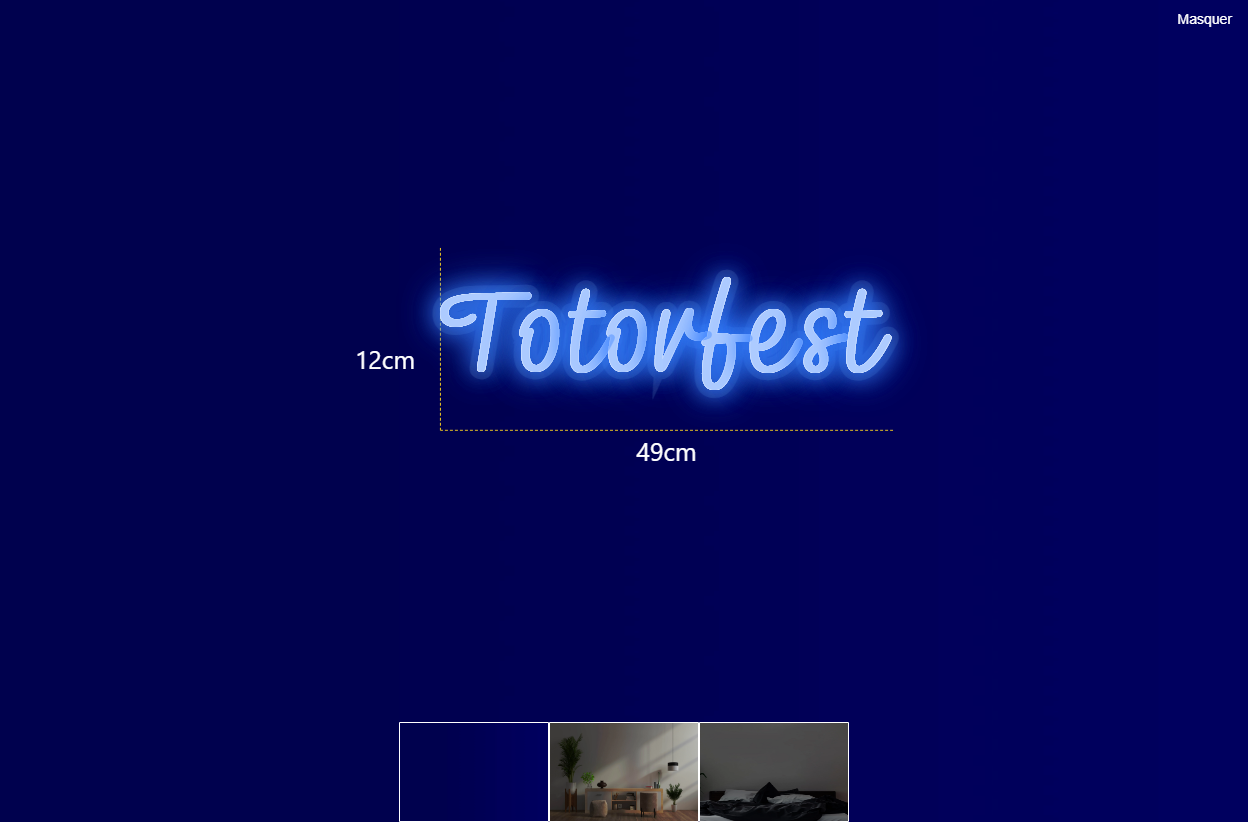 Néon personnalisé (Totorfest)