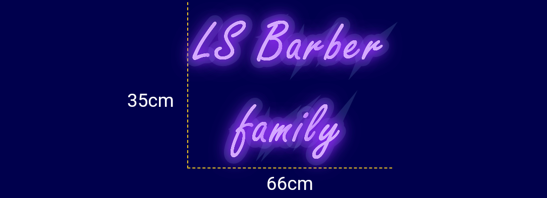 Néon personnalisé (LS Barber
family)