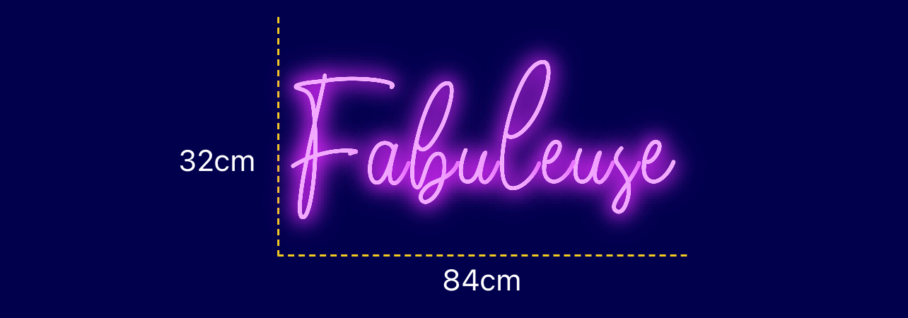 Néon personnalisé (Fabuleuse)