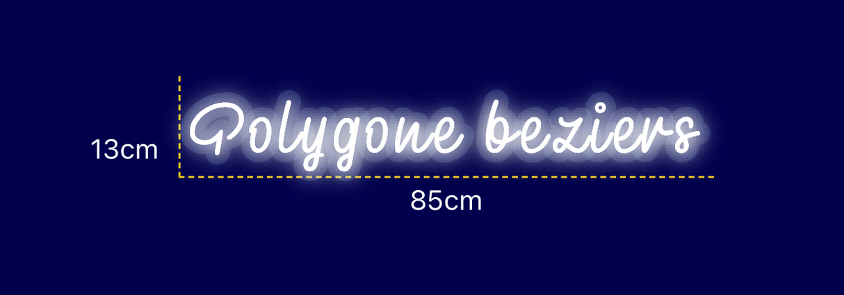 Néon personnalisé (Polygone beziers)