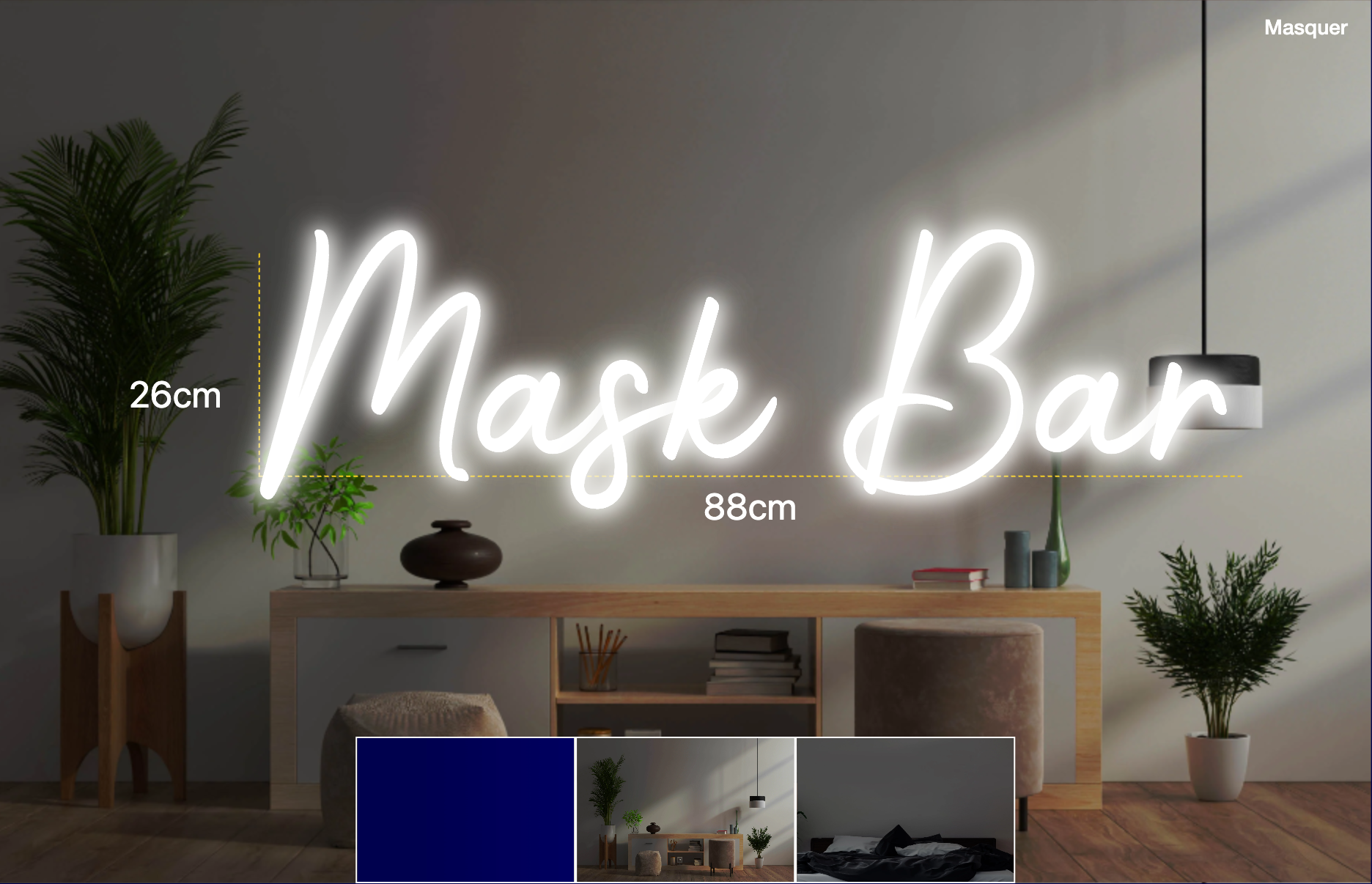 Néon personnalisé (Mask Bar)
