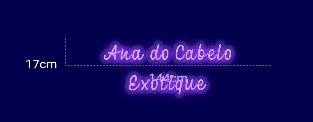 Néon personnalisé (Ana do  Cabelo Exotique)