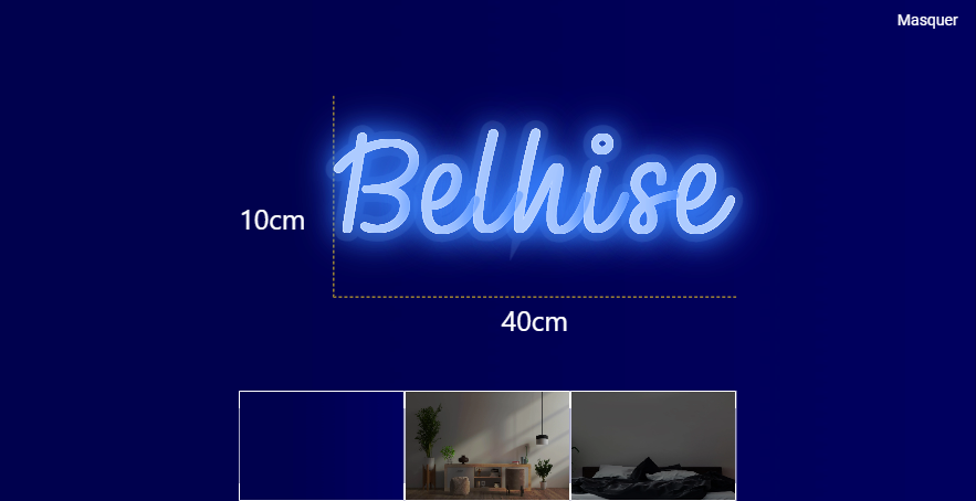 Néon personnalisé (Belhise)