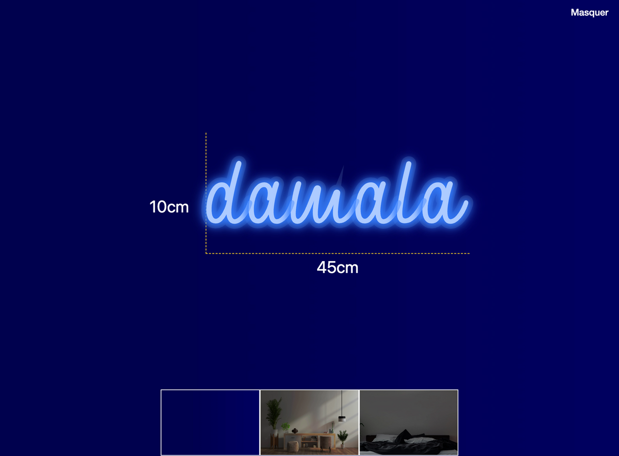 Néon personnalisé (damala)