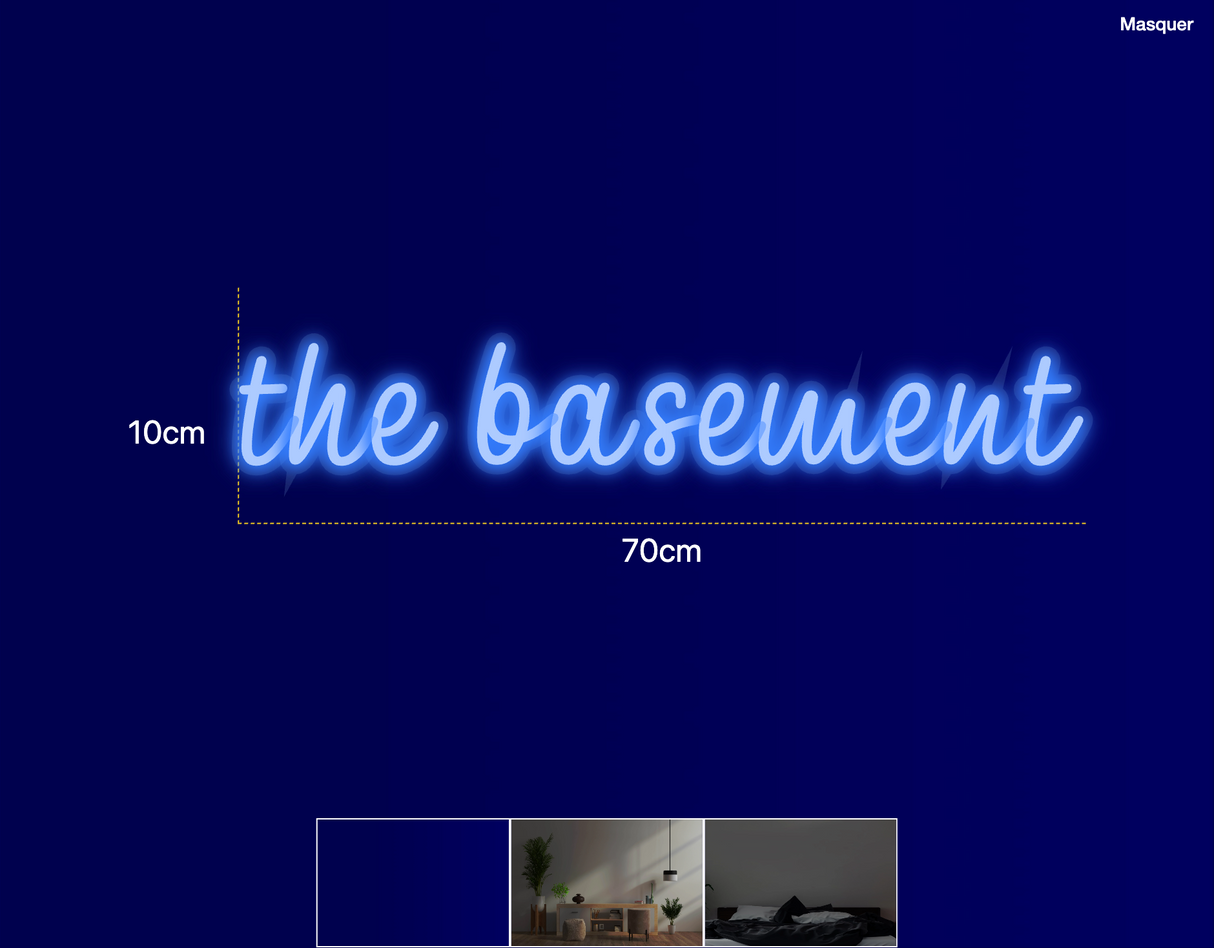 Néon personnalisé (the basement)