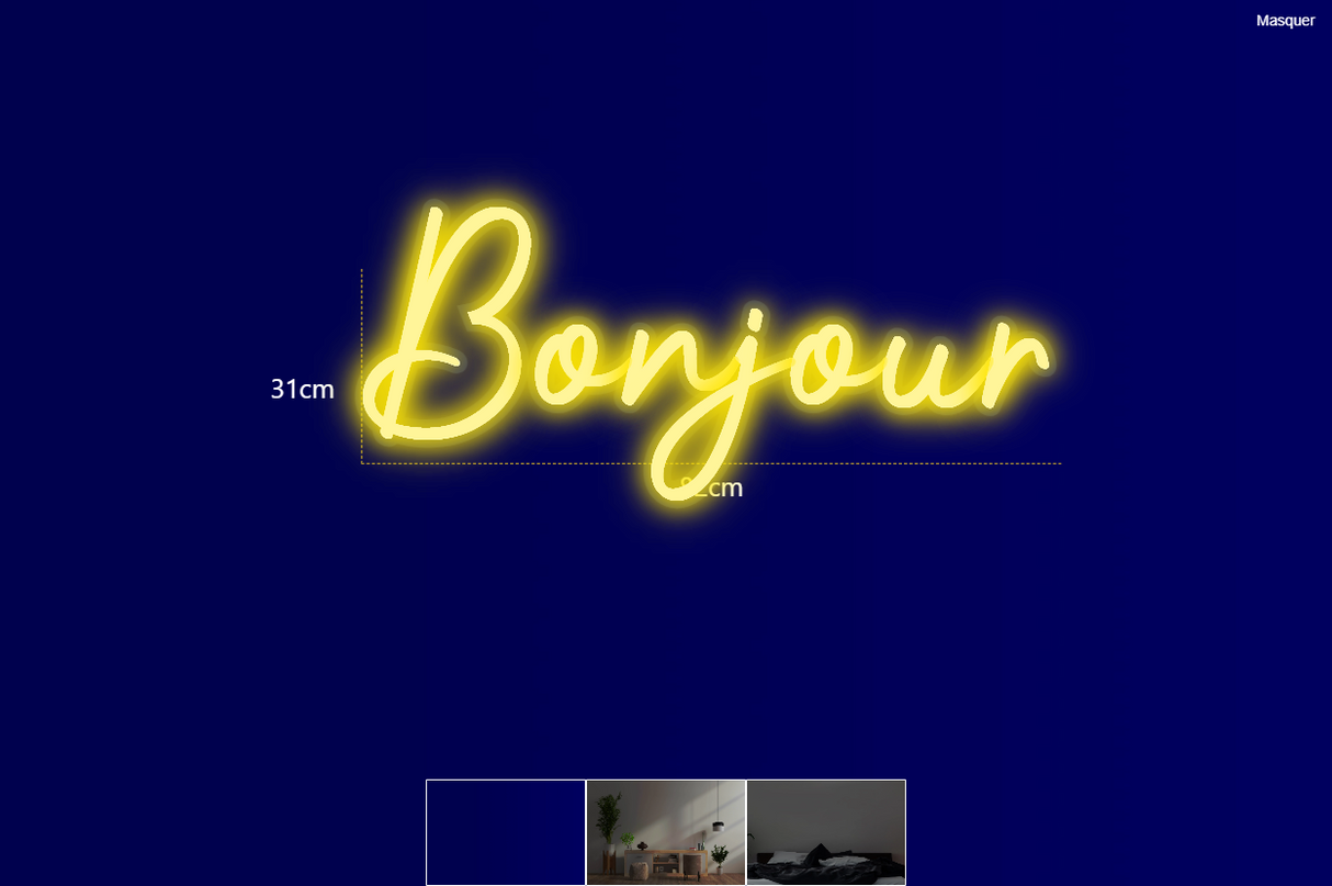 Néon personnalisé (Bonjour)