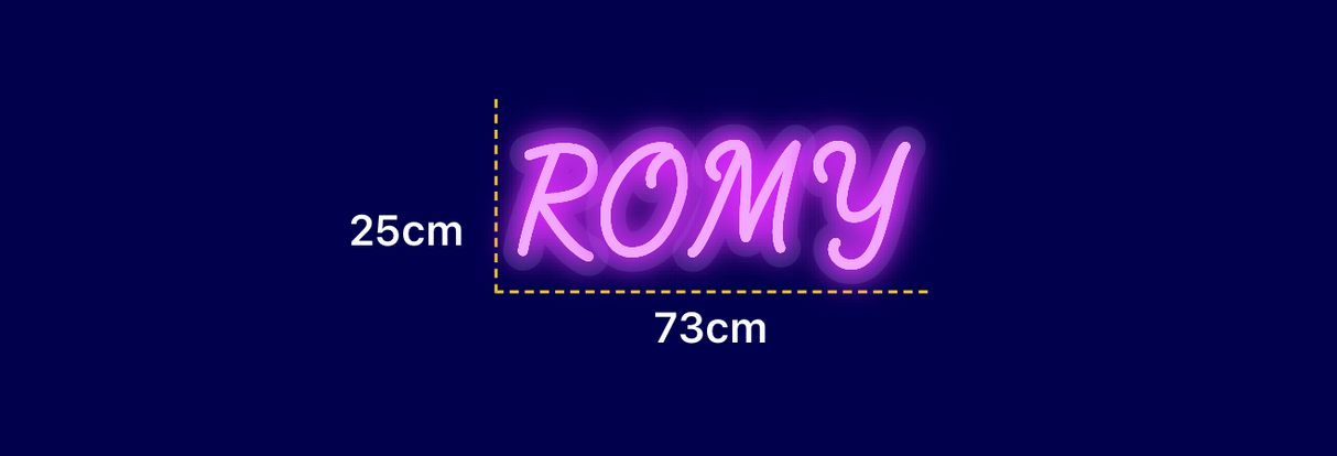 Néon personnalisé (ROMY)