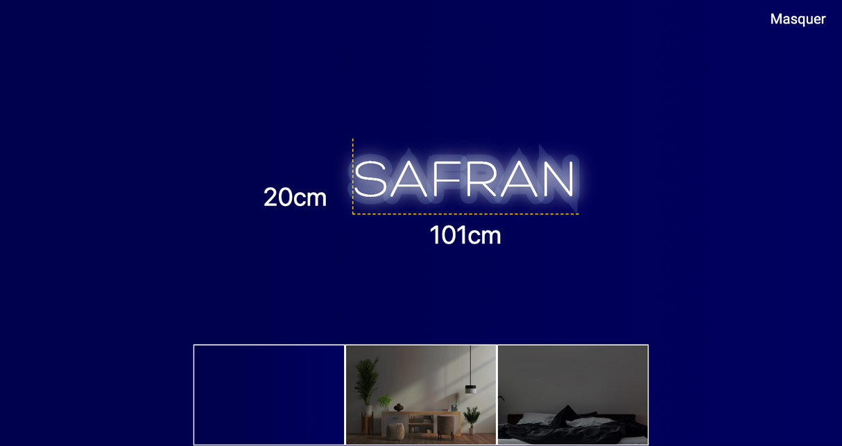Néon personnalisé (SAFRAN)