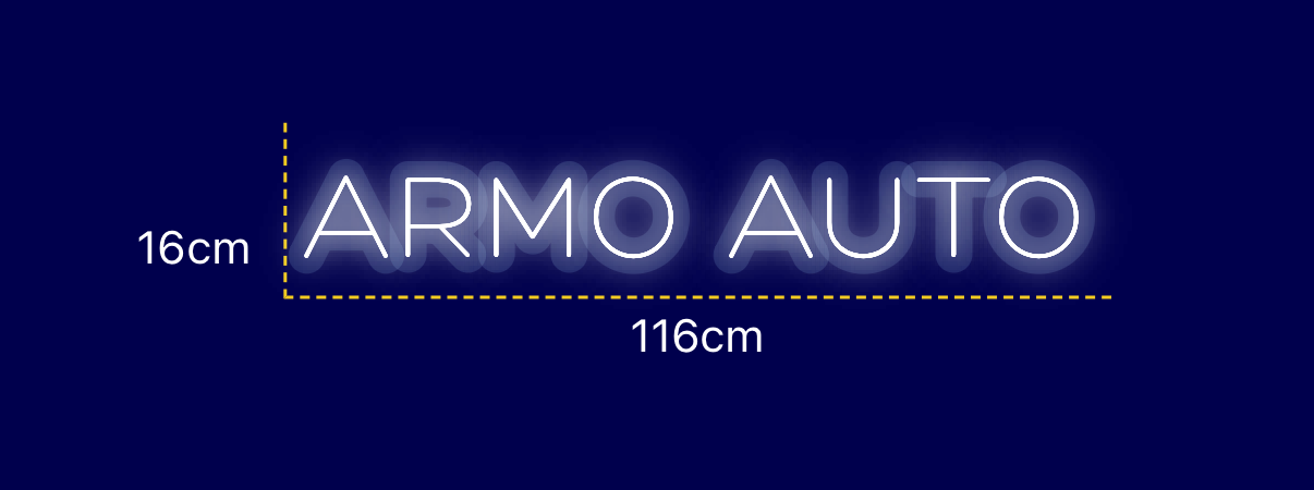 Néon personnalisé (ARMO AUTO)