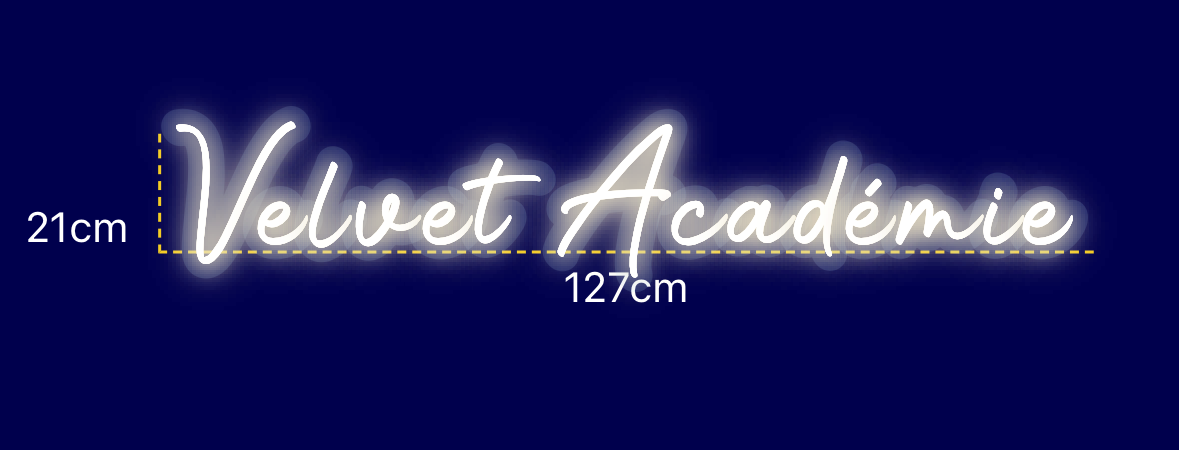 Néon personnalisé (Velvet Académie)