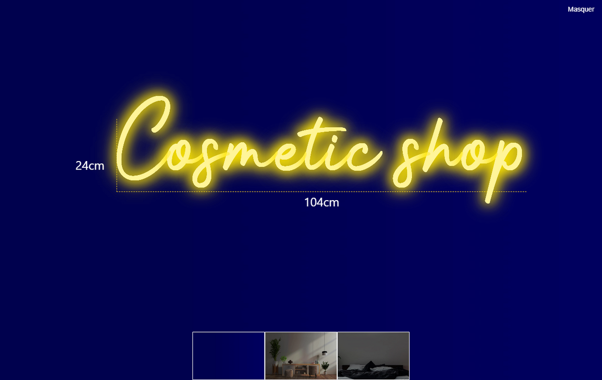 Néon personnalisé (Cosmetic shop)
