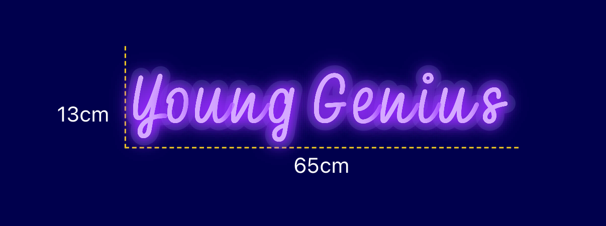 Néon personnalisé (Young Genius)