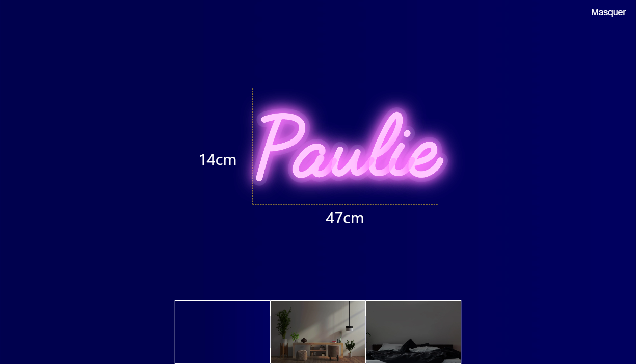Néon personnalisé (Paulie)