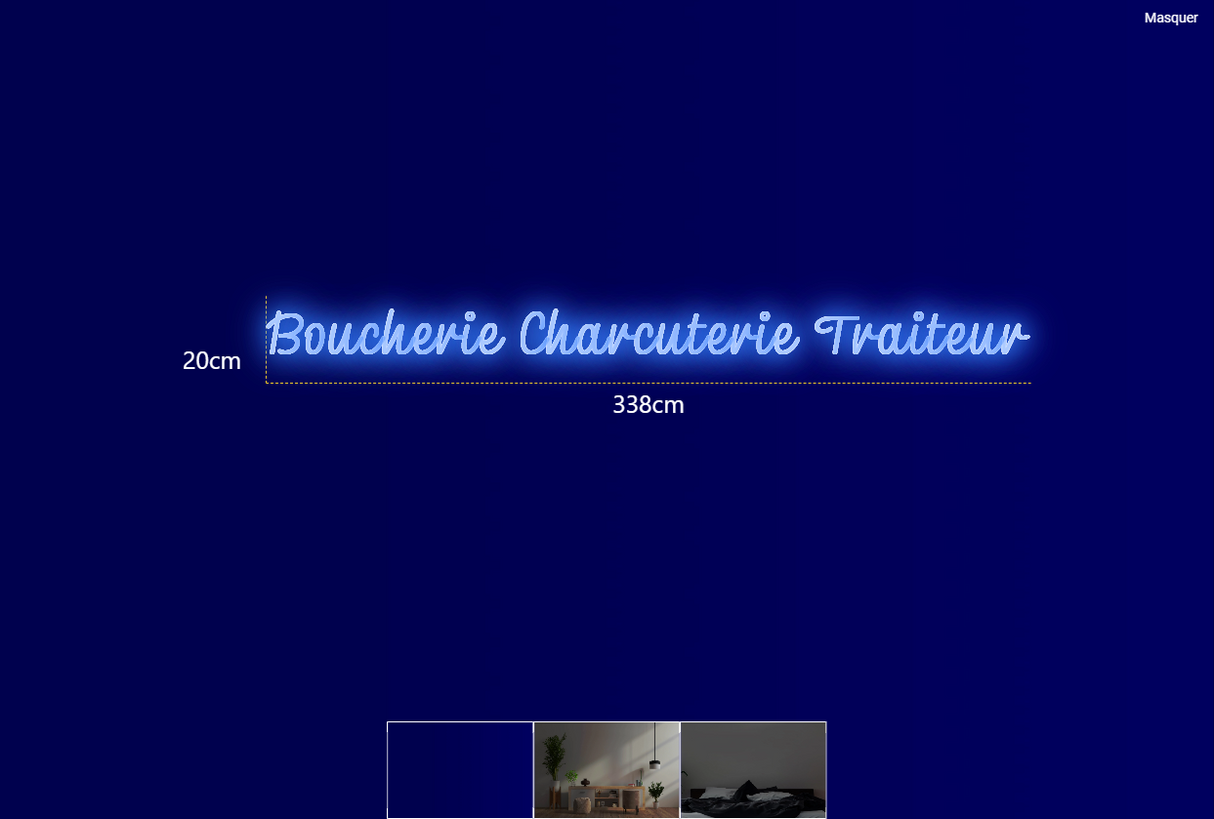 Néon personnalisé (Boucherie Charcuterie Traiteur)