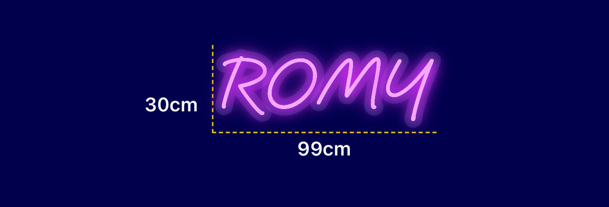 Néon personnalisé (ROMY)