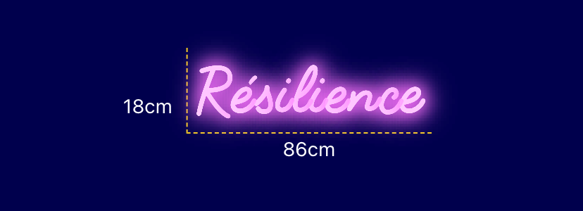 Néon personnalisé (Résilience)