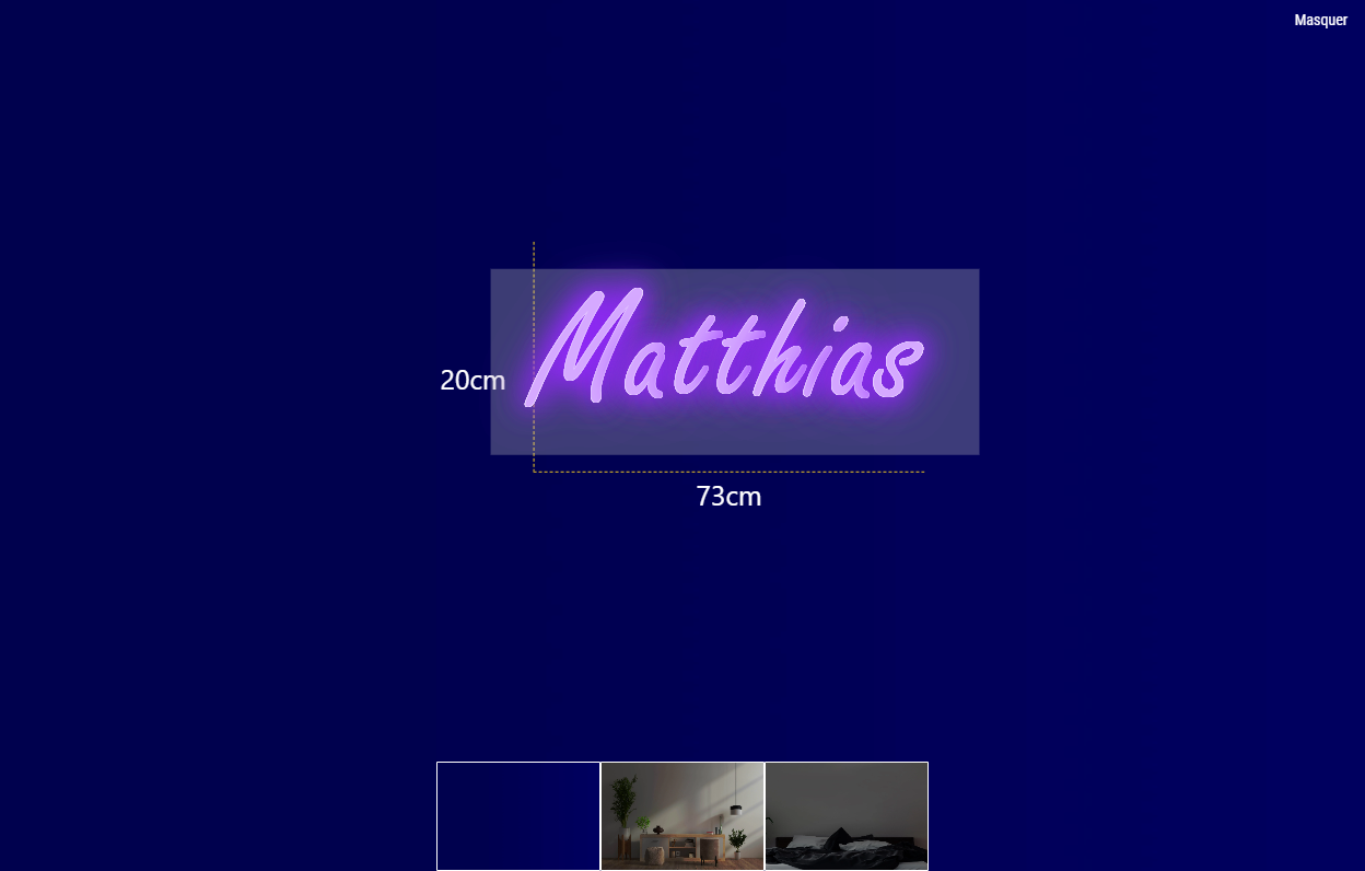 Néon personnalisé (Matthias)