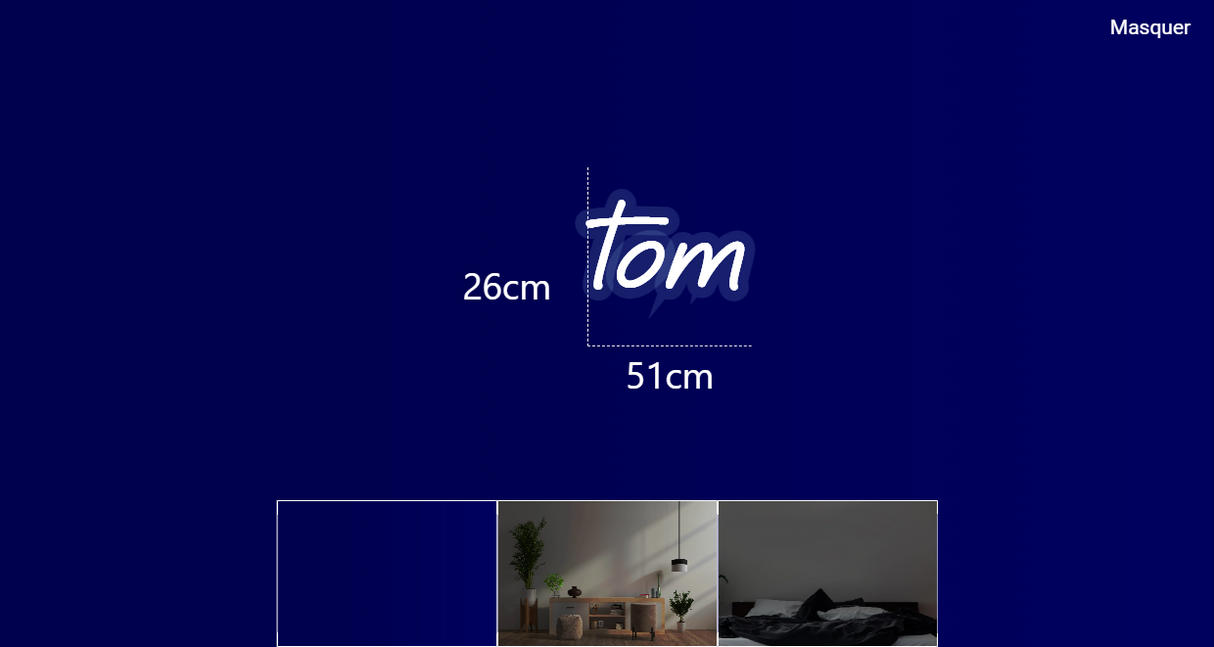 Néon personnalisé (tom)