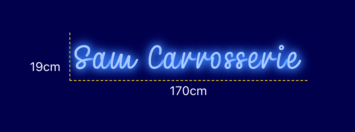 Néon personnalisé (Sam Carrosserie)