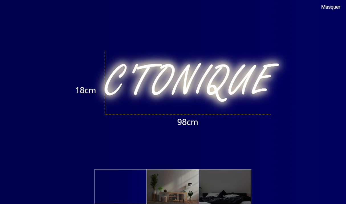 Néon personnalisé (C'TONIQUE)