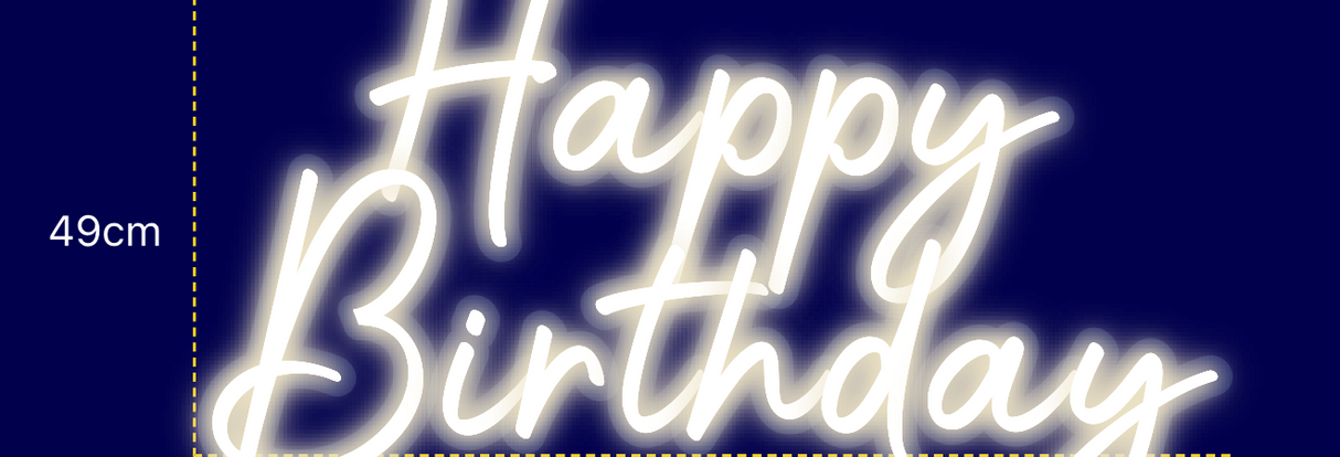 Néon personnalisé (Happy
Birthday)