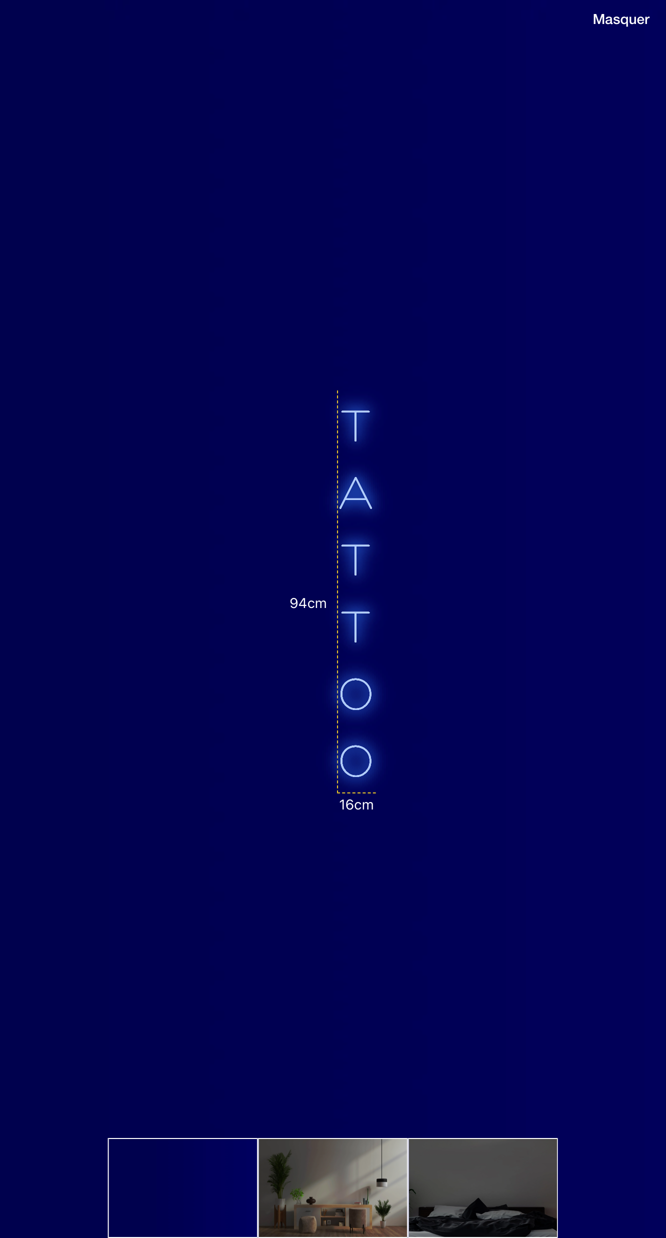 Néon personnalisé (T
A
T
T
O
O)