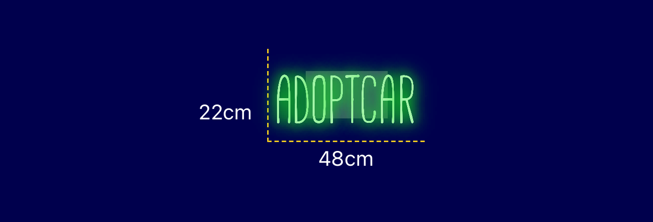Néon personnalisé (ADOPTCAR)