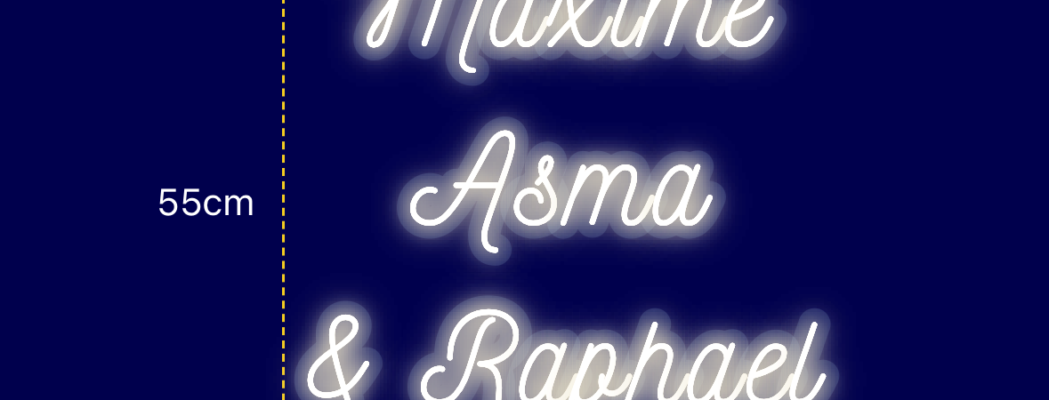 Néon personnalisé (Maxime
Asma
)