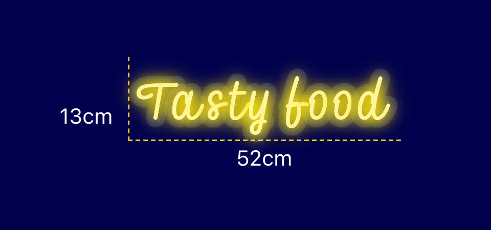 Néon personnalisé (Tasty food)