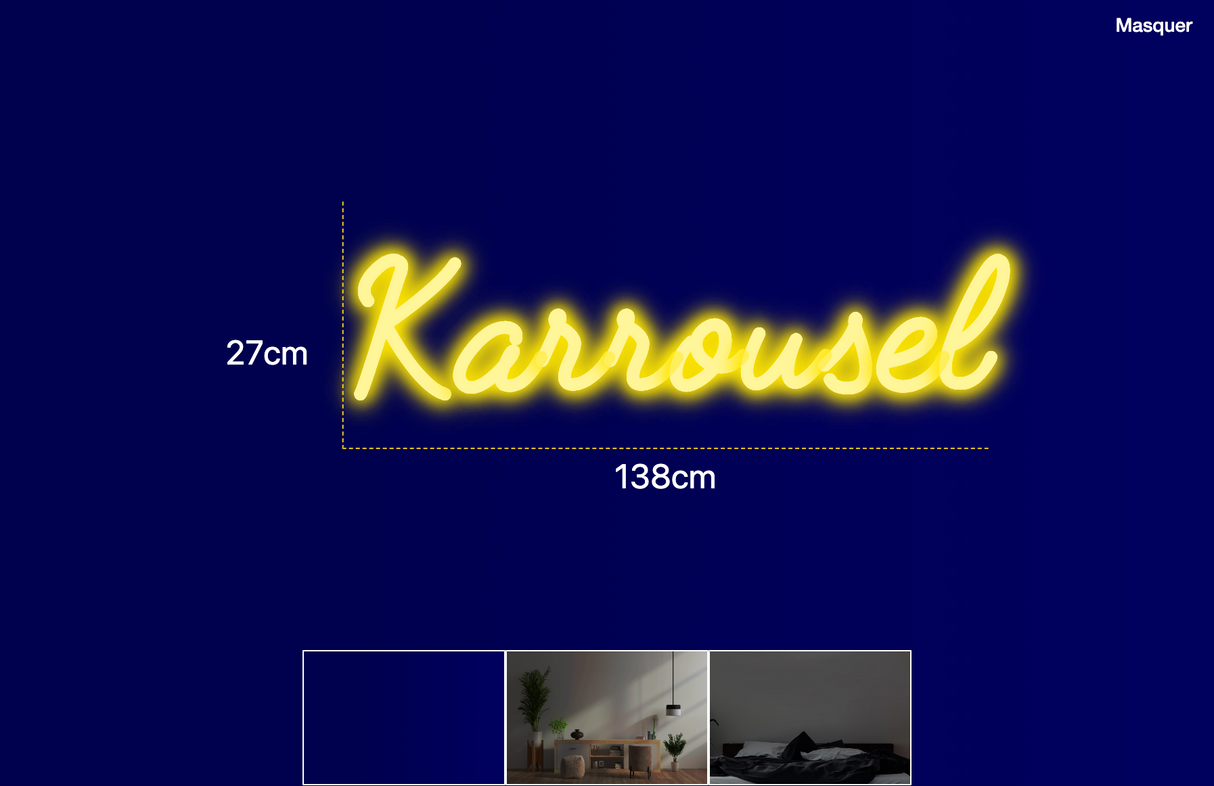 Néon personnalisé (Karrousel)