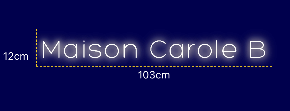 Néon personnalisé (Maison Carole B)