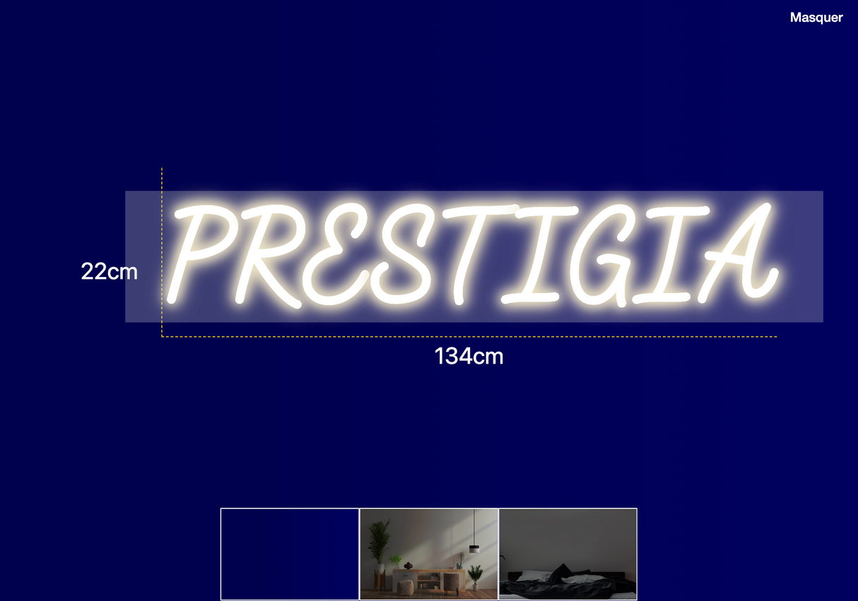 Néon personnalisé (PRESTIGIA)