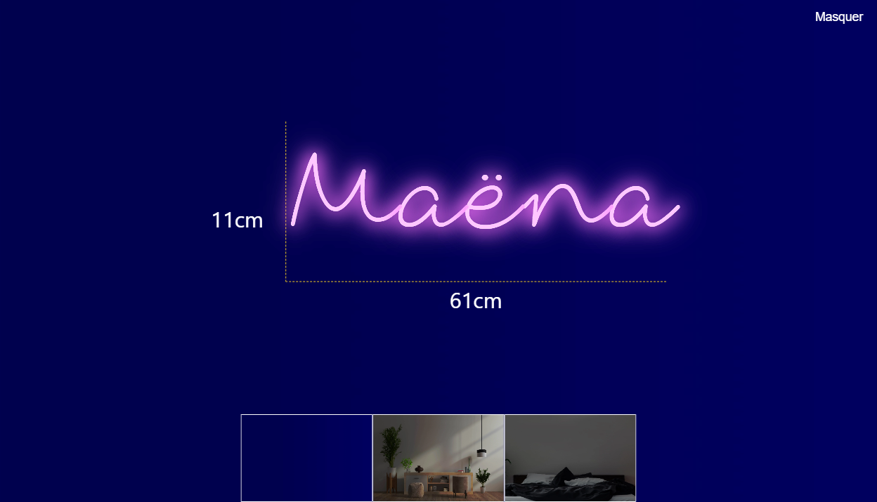 Néon personnalisé (Maëna)