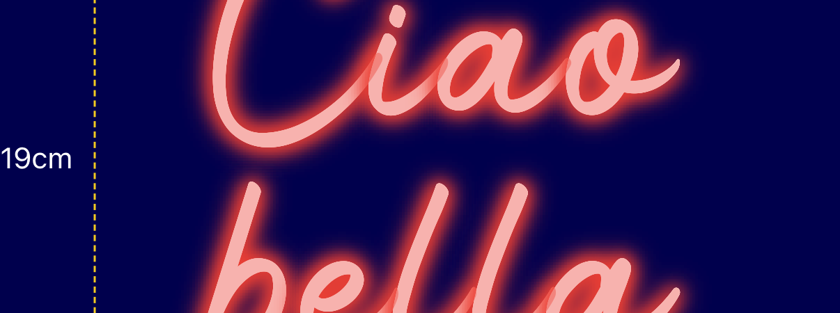 Néon personnalisé (Ciao bella)