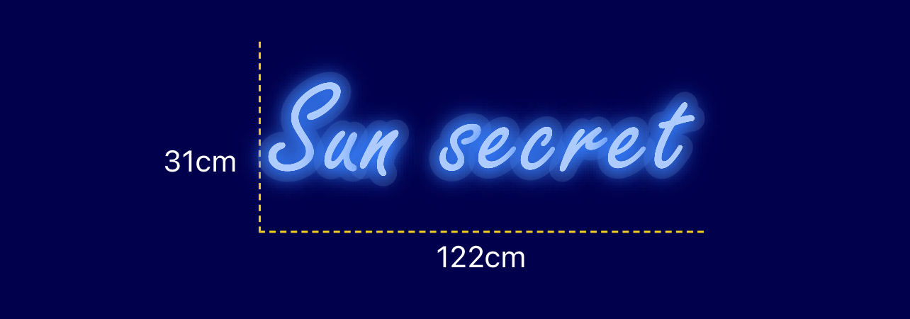 Néon personnalisé (Sun secret)