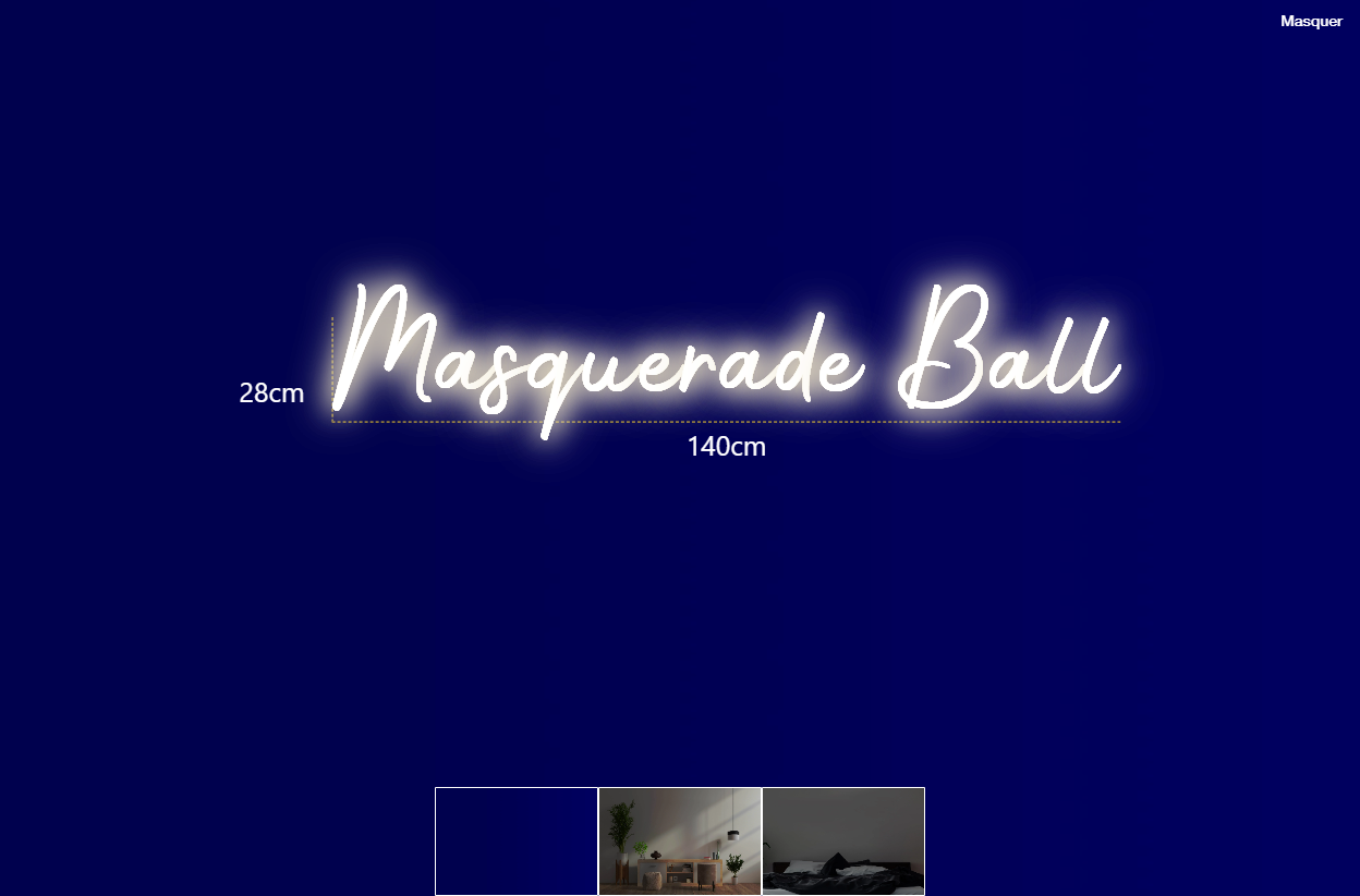 Néon personnalisé (Masquerade Ball)