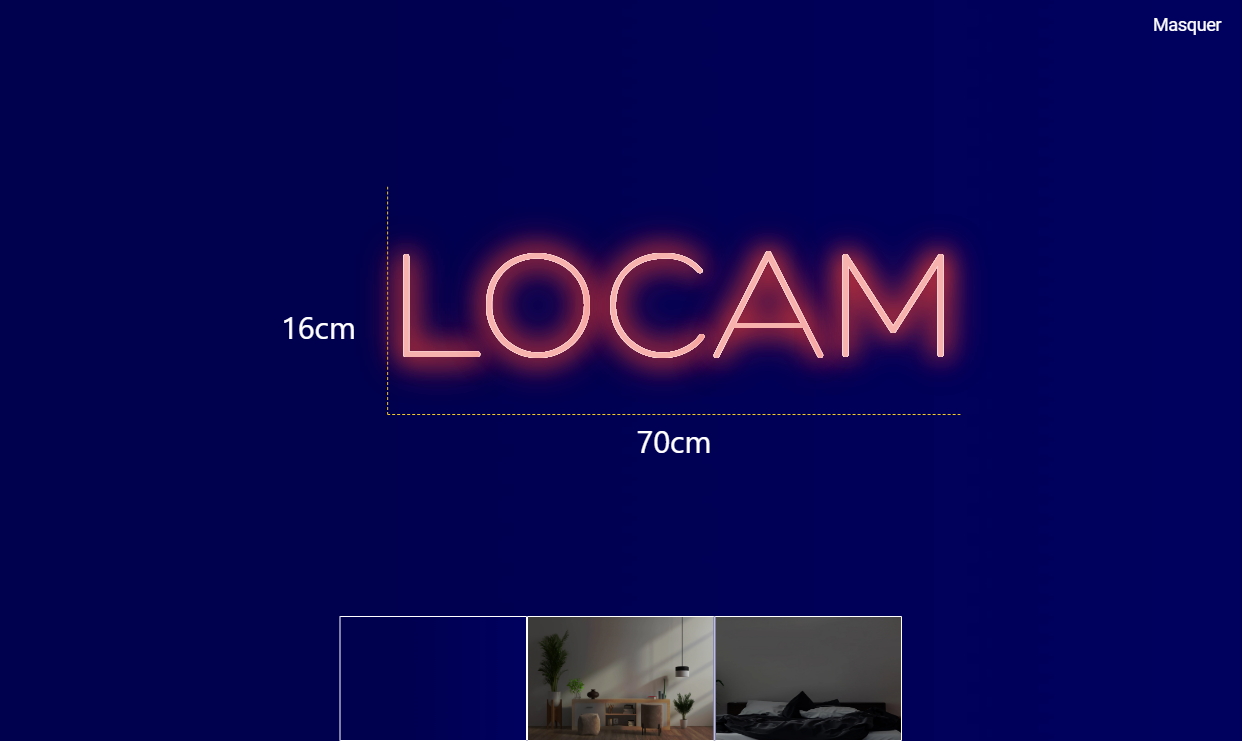 Néon personnalisé (LOCAM)