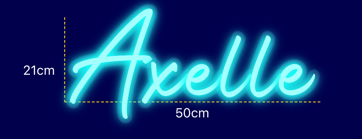 Néon personnalisé (Axelle)