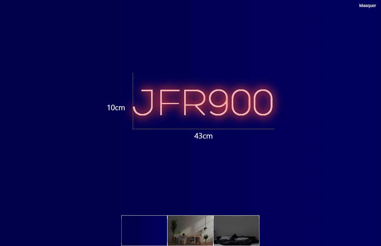 Néon personnalisé (JFR900)