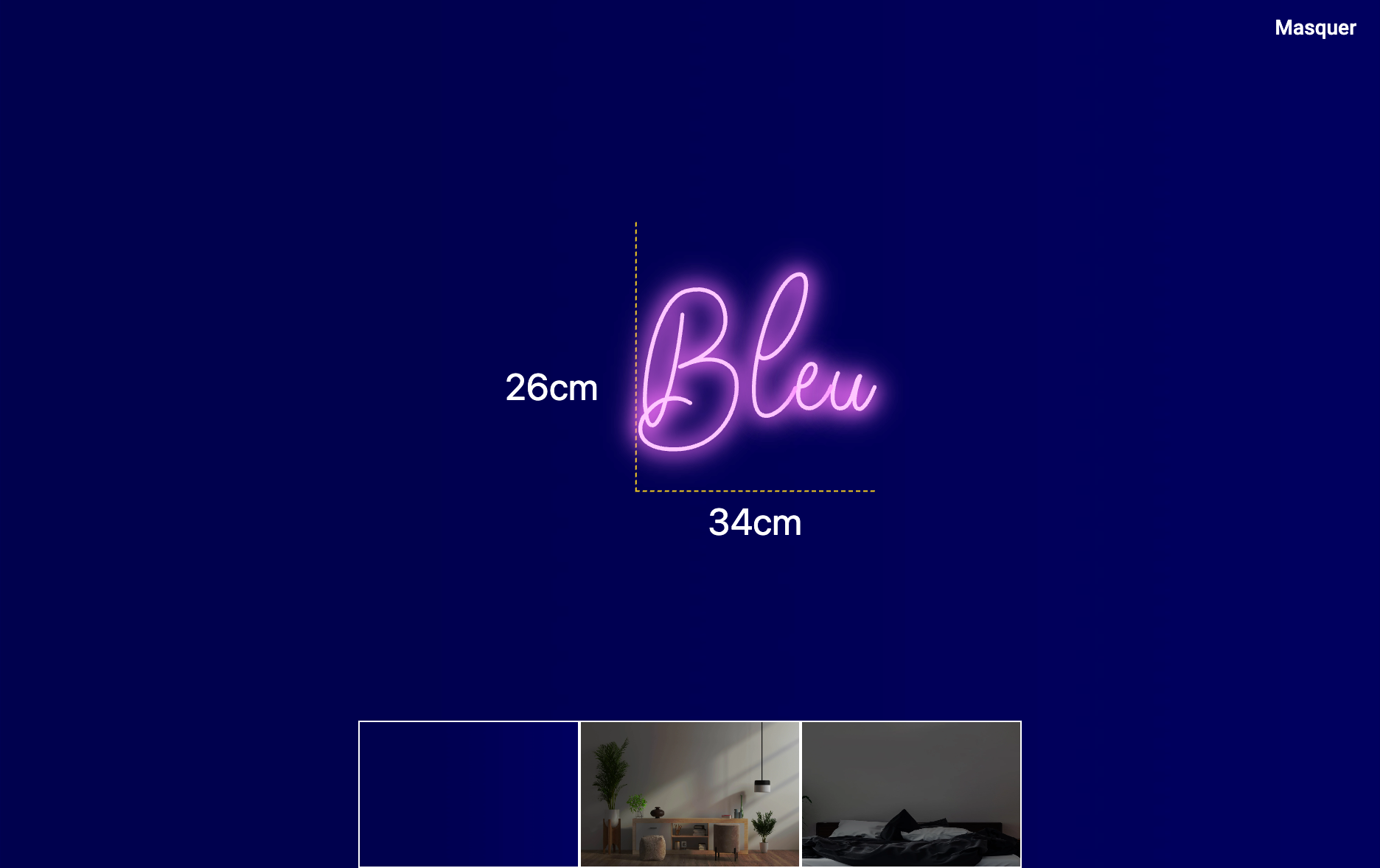 Néon personnalisé (Bleu)
