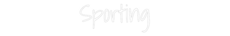 Néon personnalisé : Sporting