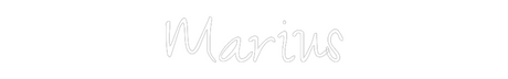 Néon personnalisé : Marius